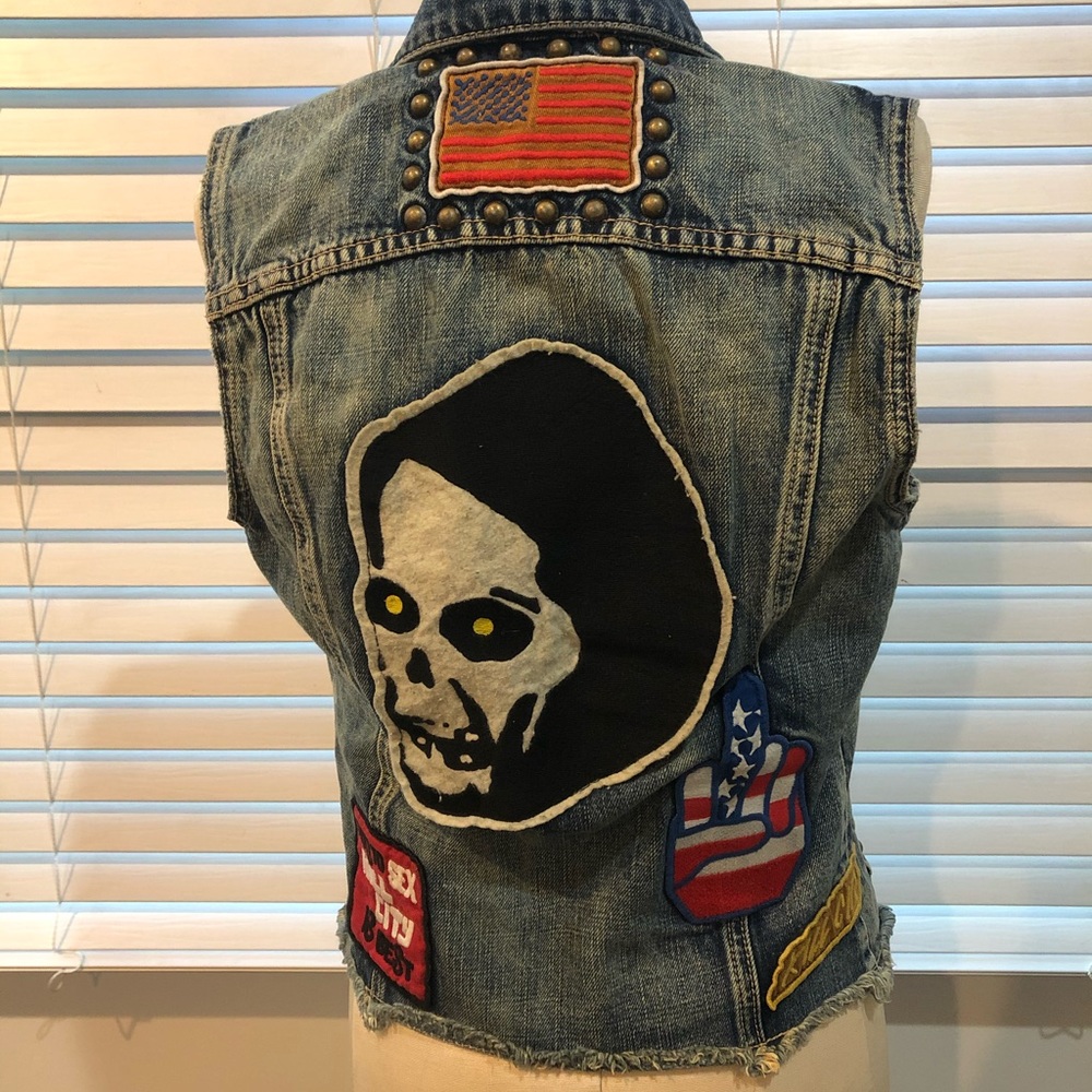Punk Rock Jean Vest ⚡️